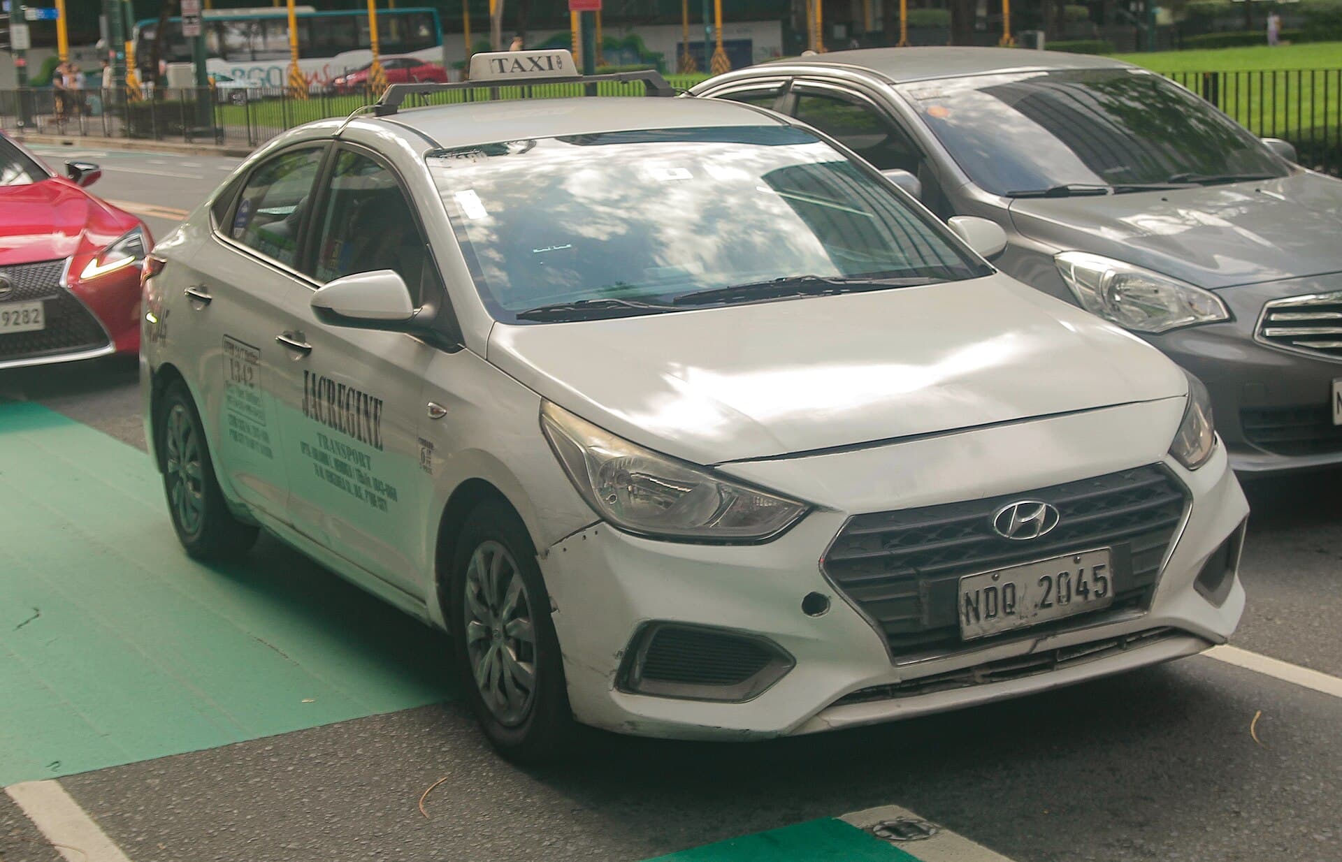 2023 Hyundai Accent — 2019 Hyundai Accent 1.6 GL taxicab, operated by Jacregine Transport.