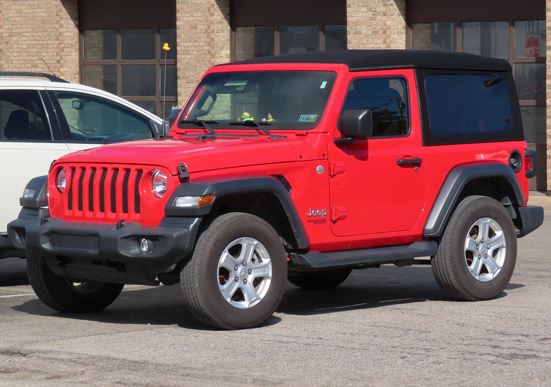2023 Jeep Wrangler — 2018 Jeep Wrangler Sport S 2 door photographed in Ellwood City, Pennsylvania. Finished in Firecracker Red.
